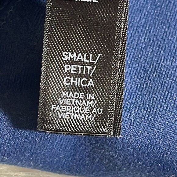 Coreio Pants Womens Size Small Petite yoga cropped Navy Blue active pull on - Picture 7 of 10